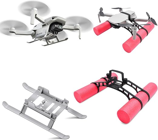 Mini 4K Landing Gear Leg & Water Landing Gear for DJI Mini 2 SE/Mini 2/ Mavic Mini/Mini SE/Mini 4K Accessories, Foldable Extender Drone Landing Gear Combo