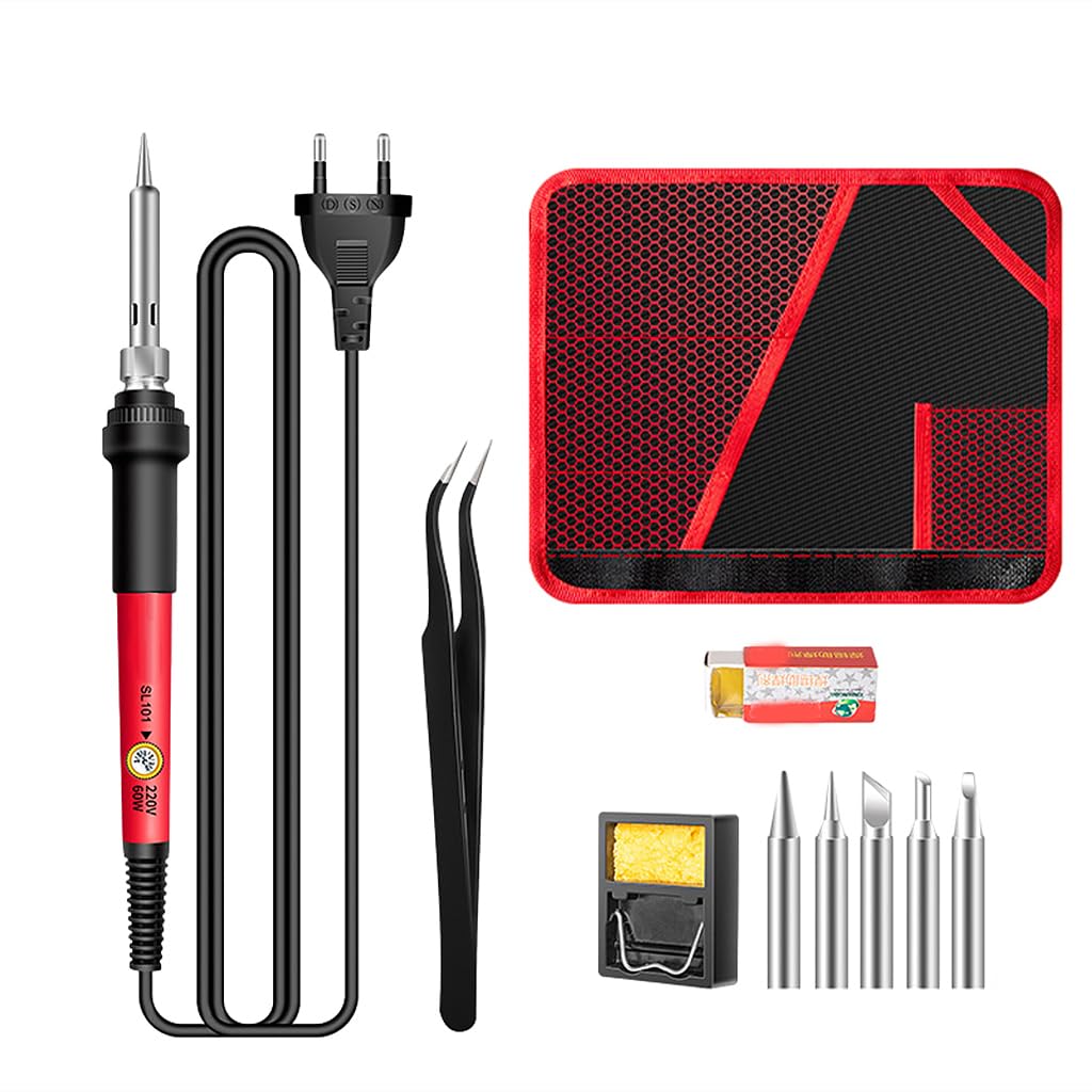 Serplex® Soldering Iron Kit, Soldering Iron 60 Watt Original 200 to 450°C Adjustable Temperature Soldering Gun Electric Soldering Kit Set with 5 Soldering Iron Tips, Flux (10pcs) (B0CD25521Q) Amazon Price History, Amazon Price Tracker