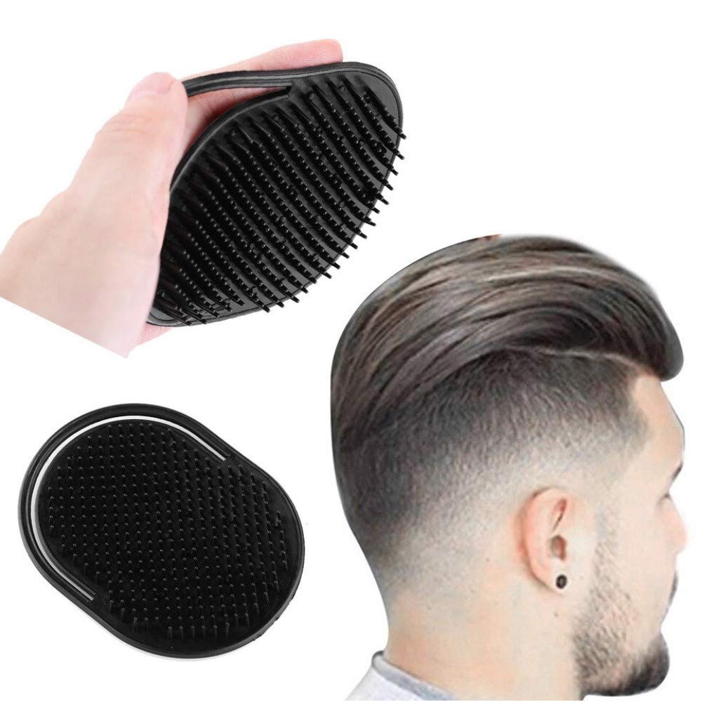 WARESHARK Hand Pocket Men Hair Soft Comb Brush Portable Scalp Massager Palm Size for Home Travel Office