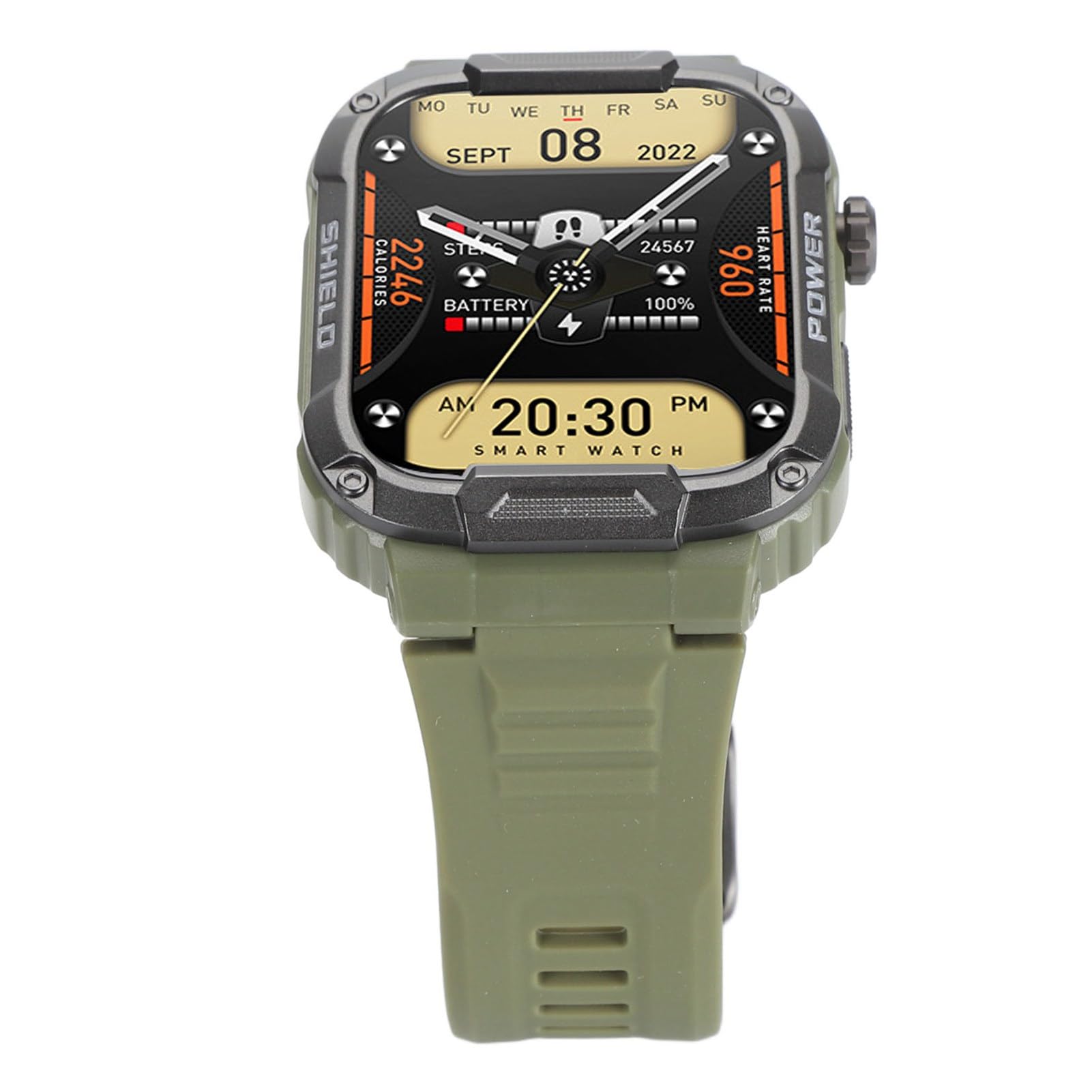 Cuifati Reloj Inteligente para Hombre, 1.85in Pantalla Tactil Podometro,