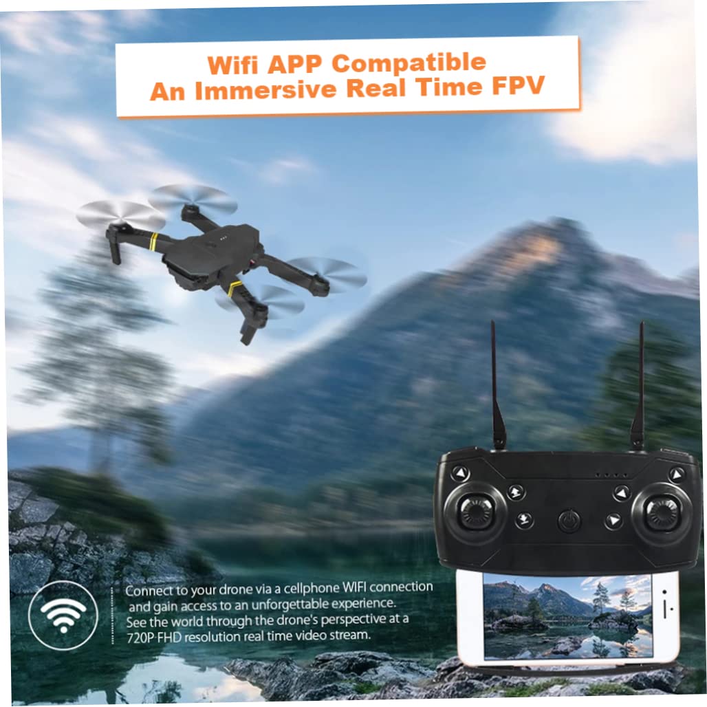Drone Quadcopter E58 WiFi FPV Mini Quadcopter 4k Camera Plegable Dron Soporte Retorno Automático con 2 Batteries!