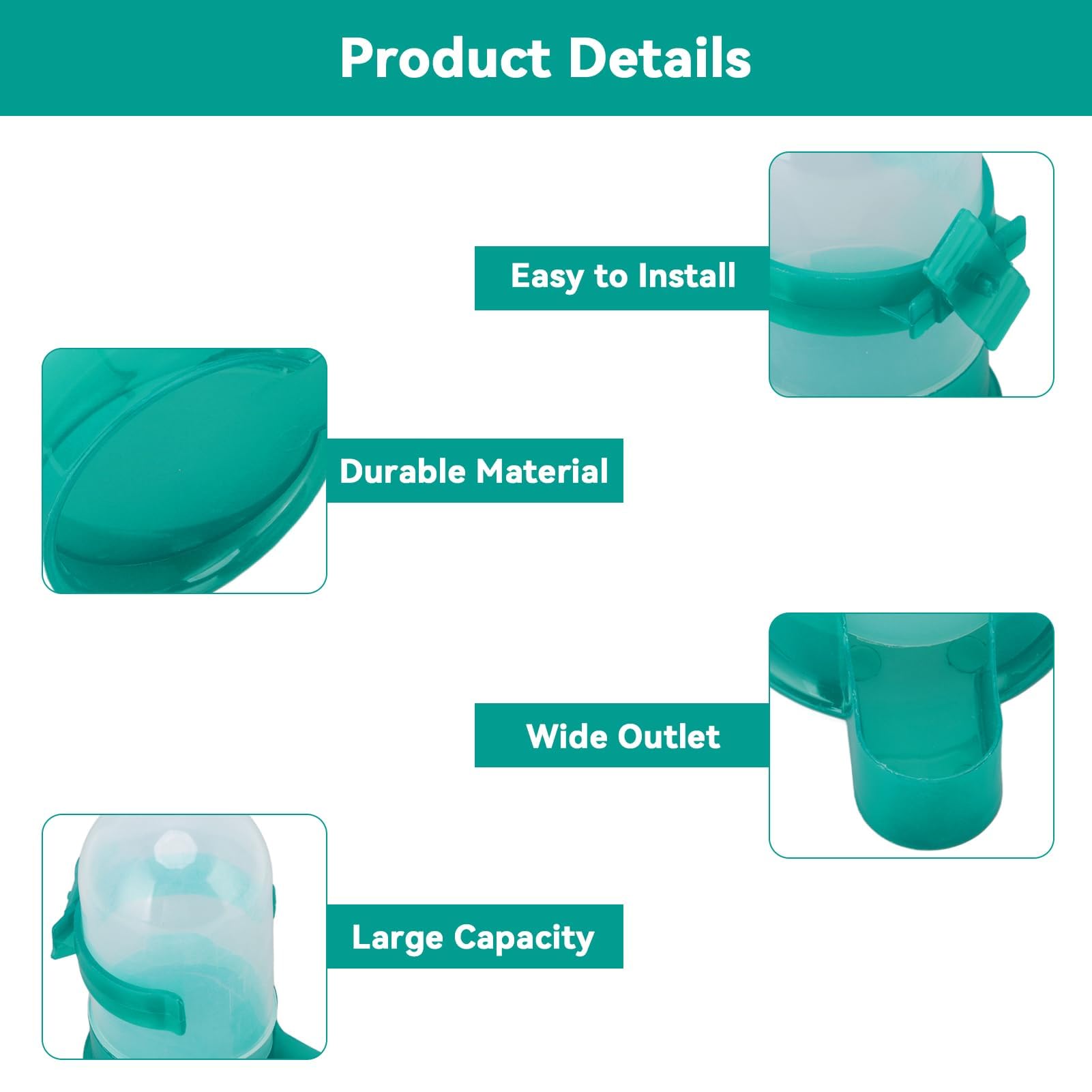 Taubenwasserbehälter 10L - Automatischer Trinkspender Für Vögel - Für Tauben, Papageien & Hühner