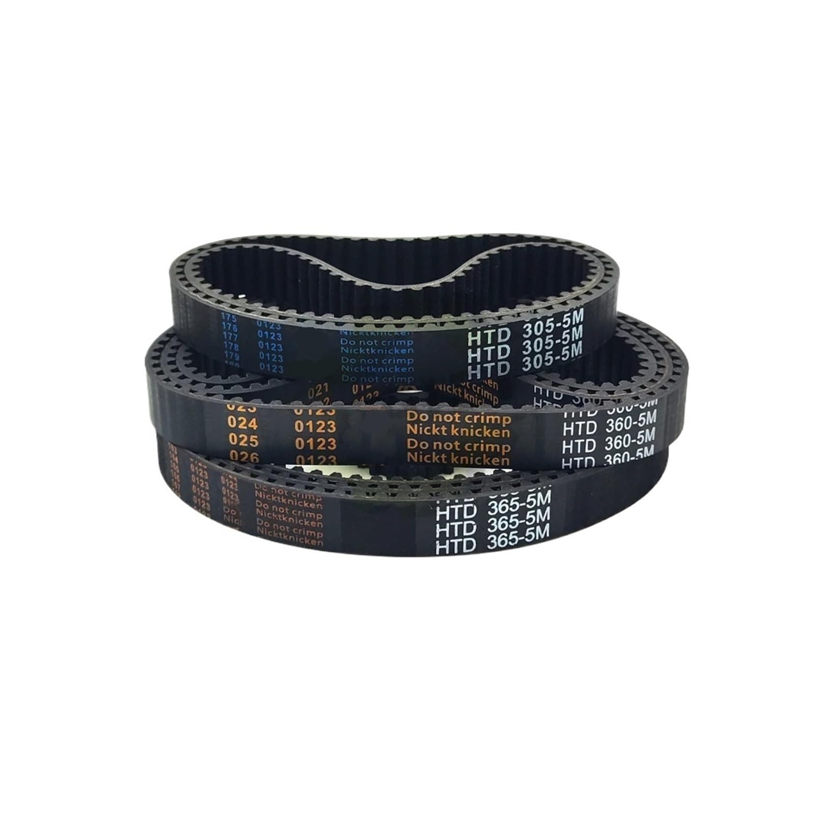 1/3/5 szt. Gumowy pas synchroniczny HTD 5M Długość 835 840 845 mm Szerokość 10-30 mm(840mm-168T,3PCS_20MM)