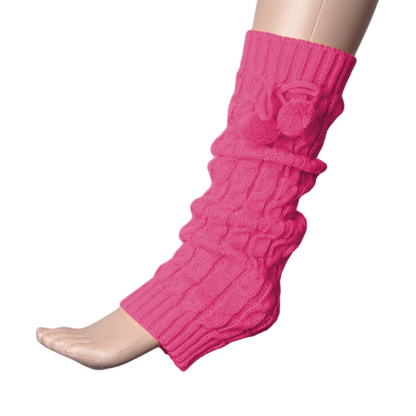 Leg warmers for Women Parties Knitted Fall Winter Sports Socks Ribbed Knit Leg Warmer Winter Warm Long Boot