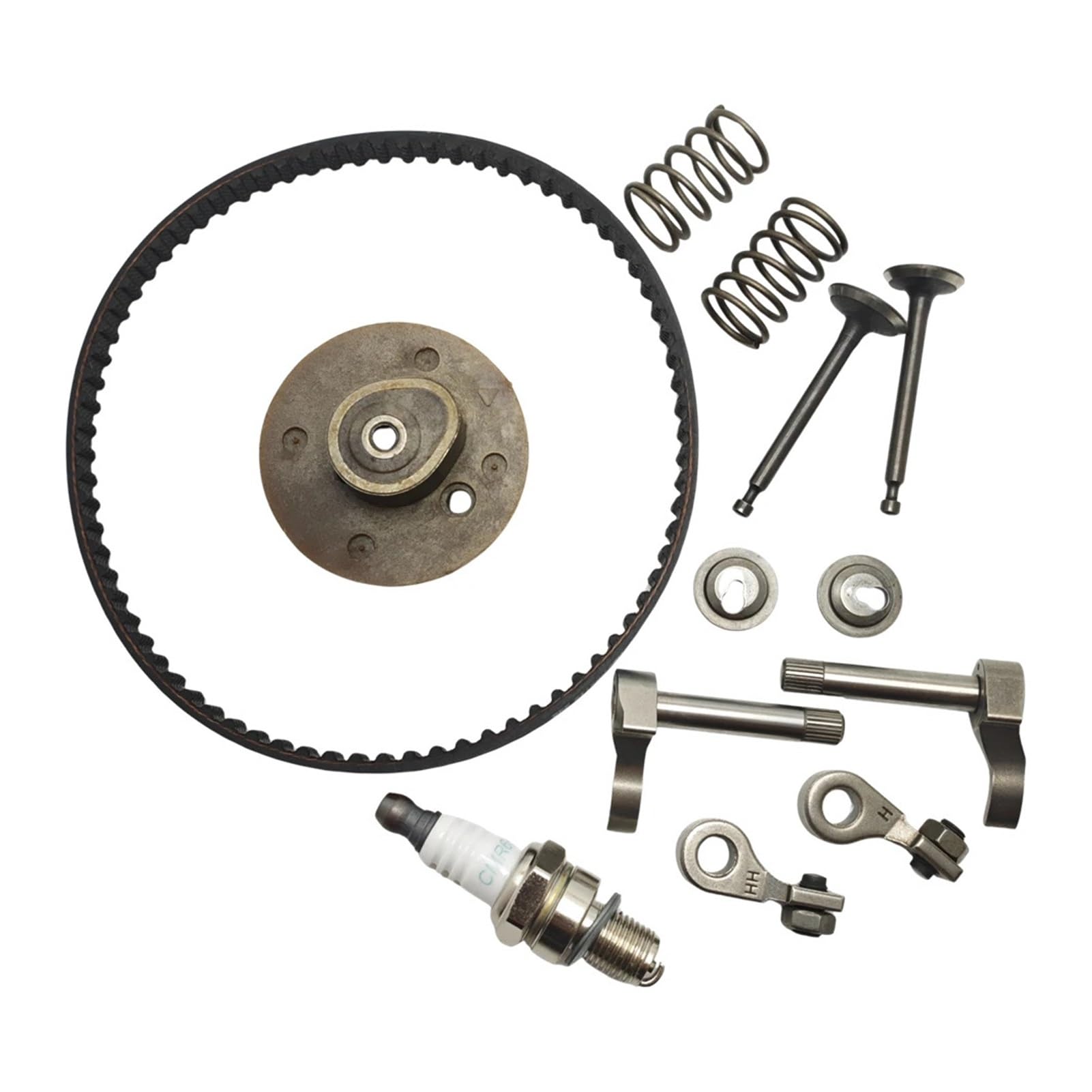 Kit de correa dentada de engranaje de polea de árbol de levas para cortacésped GX35 GX35NT HHT35S UMK435 de 4 cigüeñas