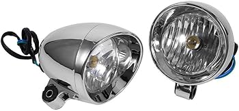 Amazon | オートバイヘッドライト 2個セット LEDブレットヘッドライト