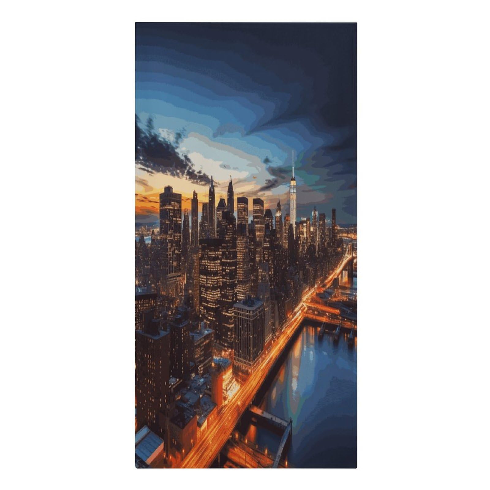 Fekiloot Men's Style New York City Scenery Large Beach Towel, Travel Towel For Adults Wo, Pool Towels For Beach, Camping, Swim Pool, Gym, Sports& Yoga 61.4"X30.3"