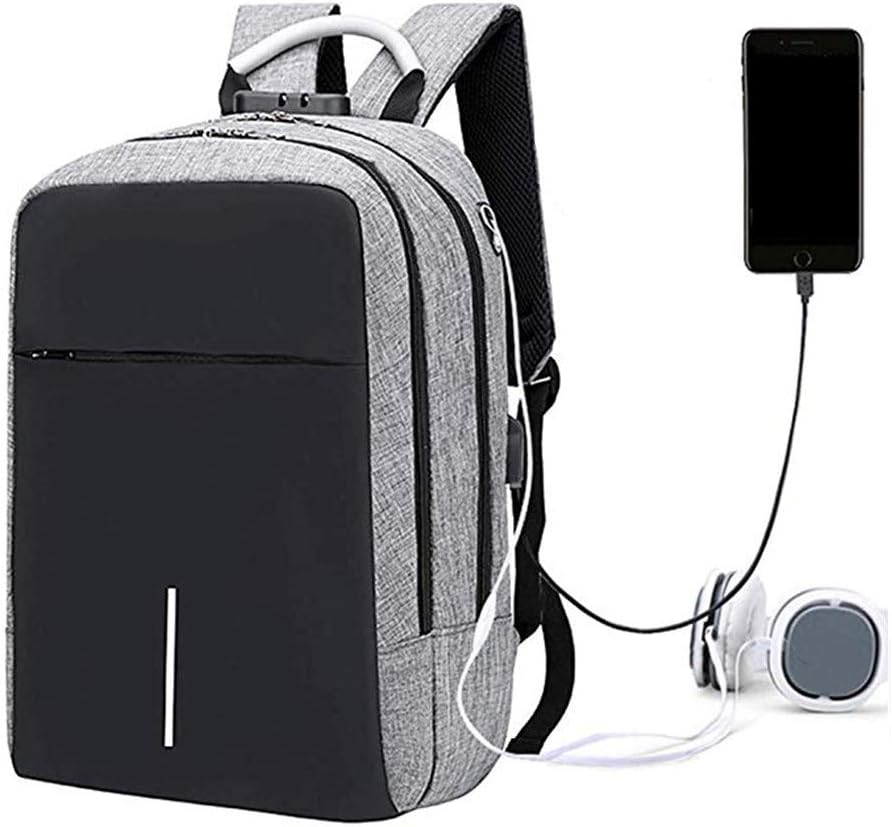 Backpack Mens, 15.6 Laptop Backpacks Grand School Bags Oxford Backpack Multifunction Daypack Teenager Unisex for Business Hiking Travel Camping with USB Port Anti-Theft Device (Blue)