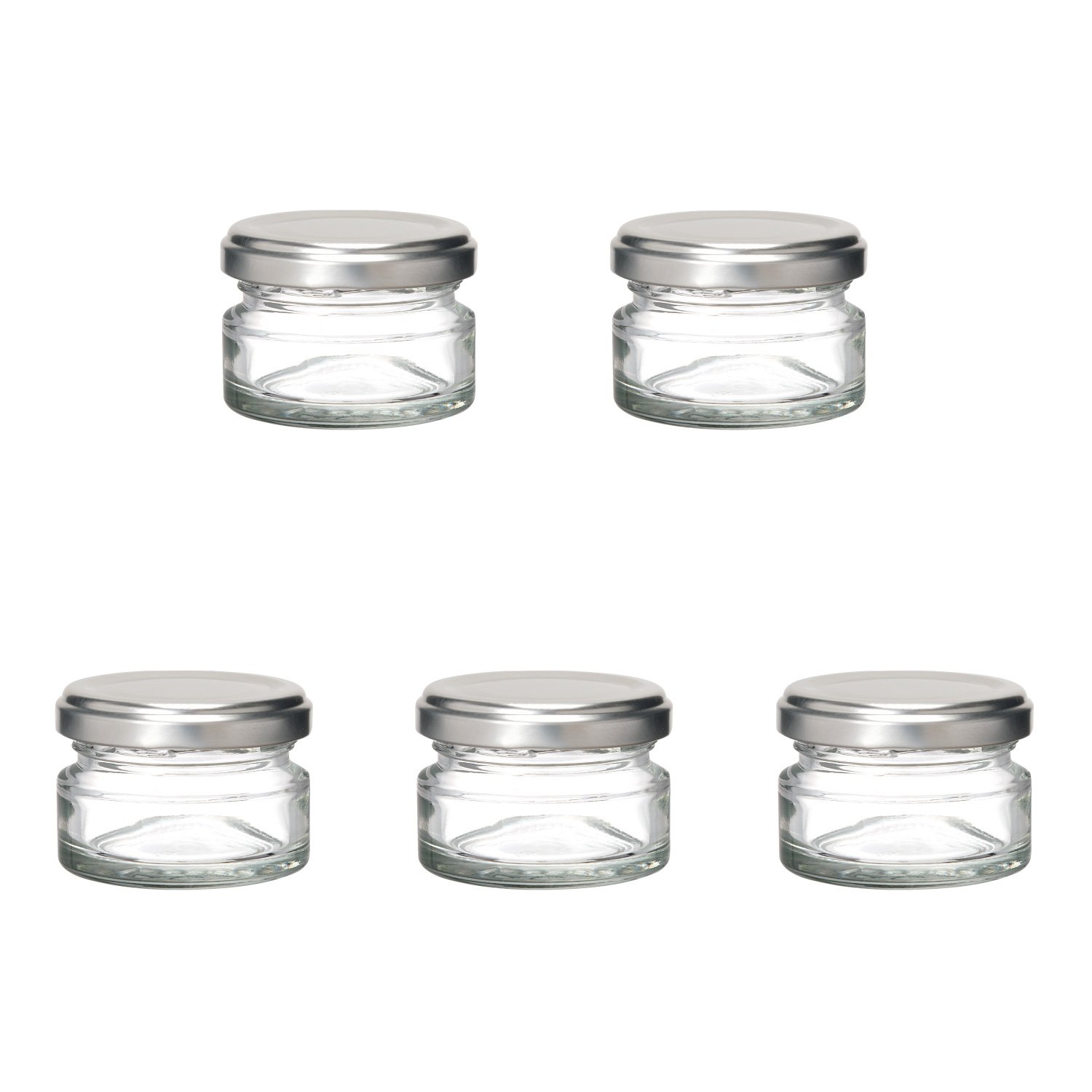 Amazon｜SS-55ST【日本製ガラス瓶】 55ml・5本セット 53RTS-D シルバー