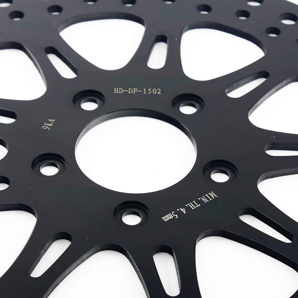TARAZON Disco Freno Anteriore 292 Mm Per Harley-Davidson Softail, Dyna, XL, Acciaio Inox - 3