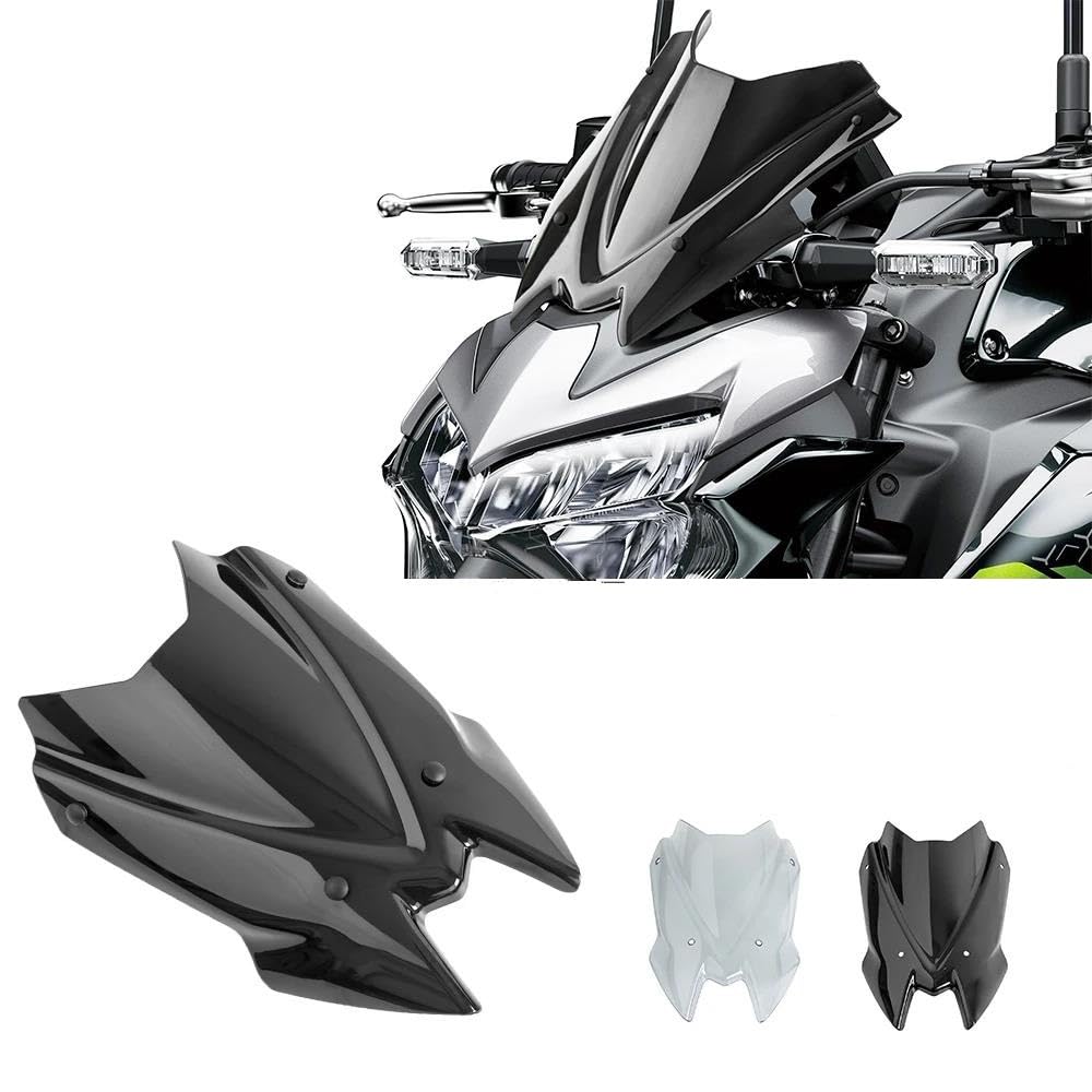 Dla KAWASAKI Z650 Z900 ZR900F 2020 2021 2022 2023 2024 Akcesoria Deflektorów Szyb Motocyklowych Deflektor Przedniej Szyby Motocykla(Z900 Smoke)