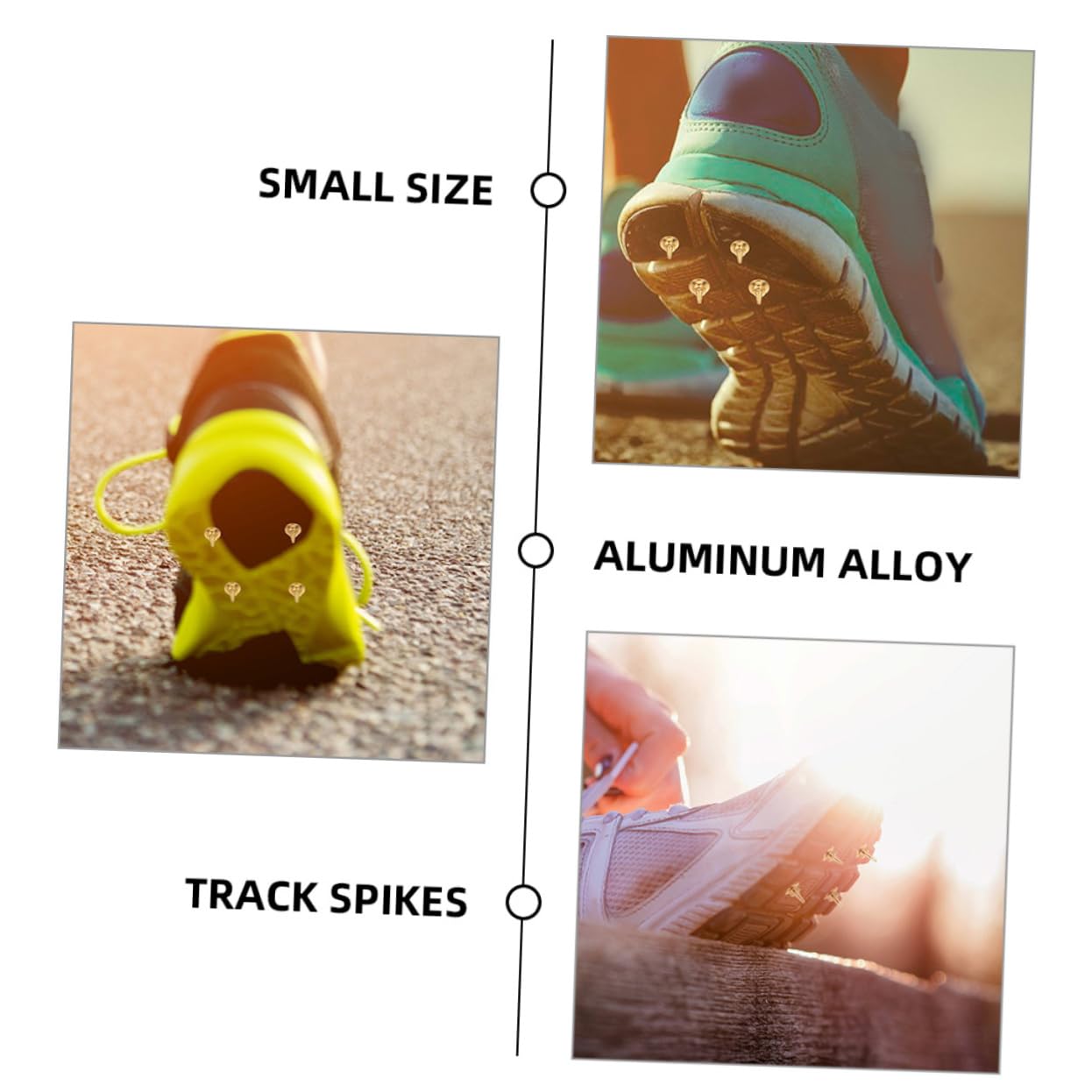 TOYANDONA Clavos Zapatillas De Atletismo De Aleación De Aluminio Repuestos De Running Y Antideslizantes Y Resistentes