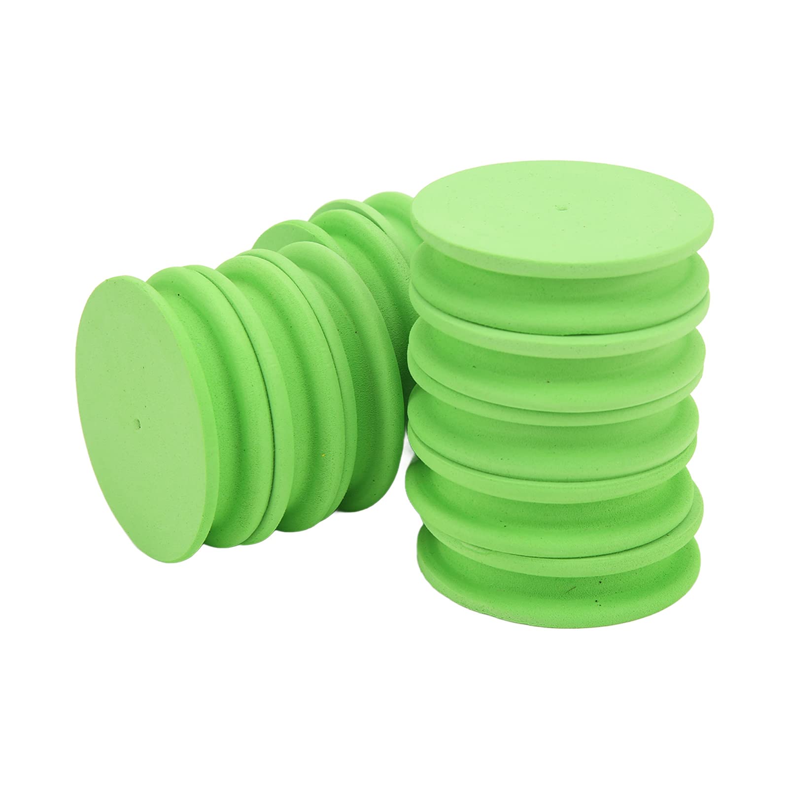 Durable Foam Fishing Winding Board 10pcs EVA Foam Fishing Line Winding Coil, Protecting Hook, Line and Fingers From Damage, Essential for Hobbyists (Green)