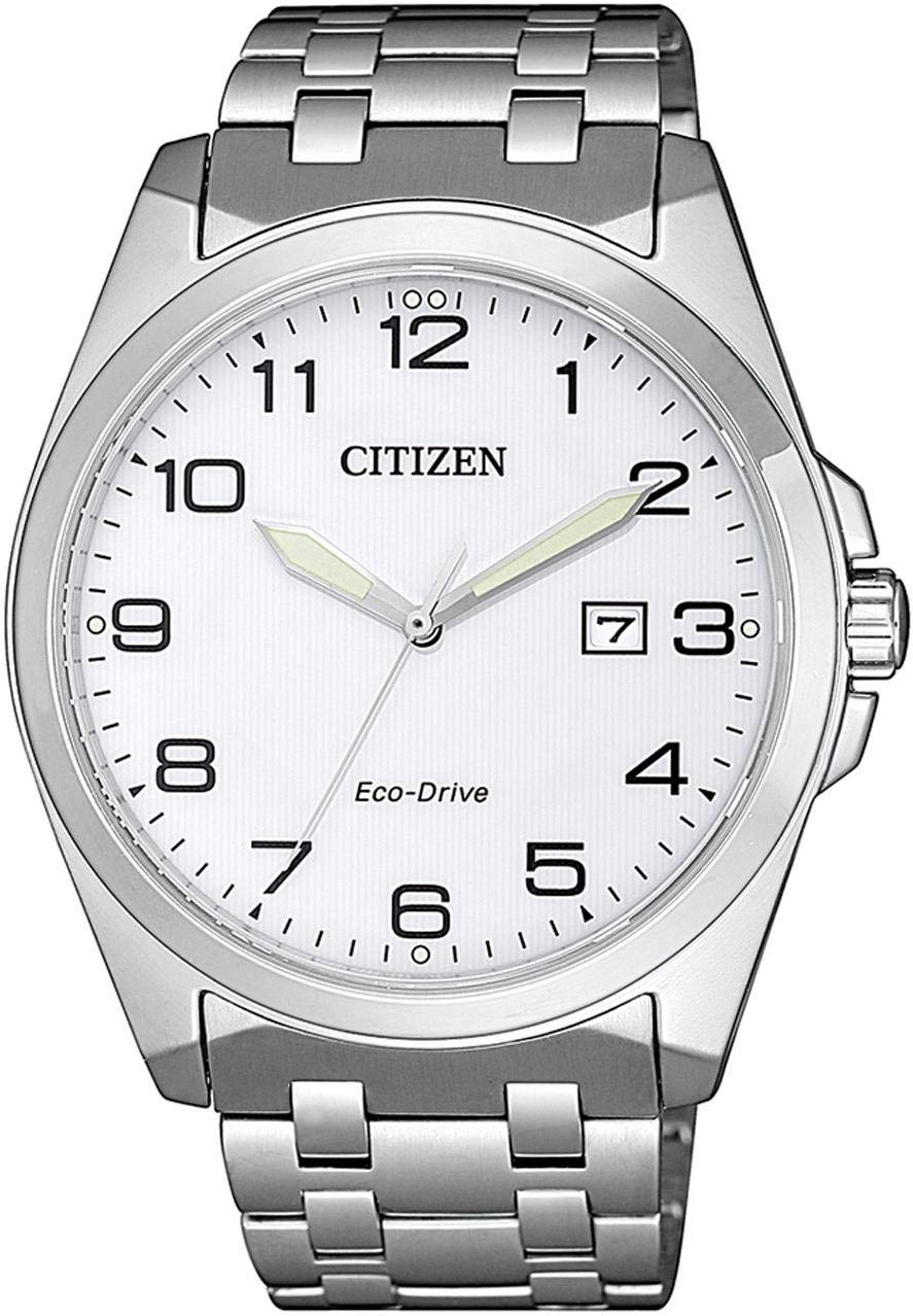 CITIZEN Eco-Drive Saphire męski zegarek na rękę BM7108-81A, srebro, sport