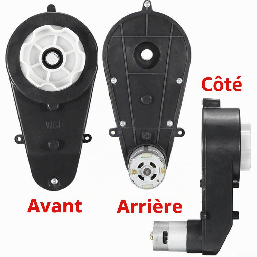 2 pièces de boîte de vitesses de moteur de rechange pour voitures électriques pour enfants, 12 V RS550 avec vitesse augmentée à 40 000 tr/min