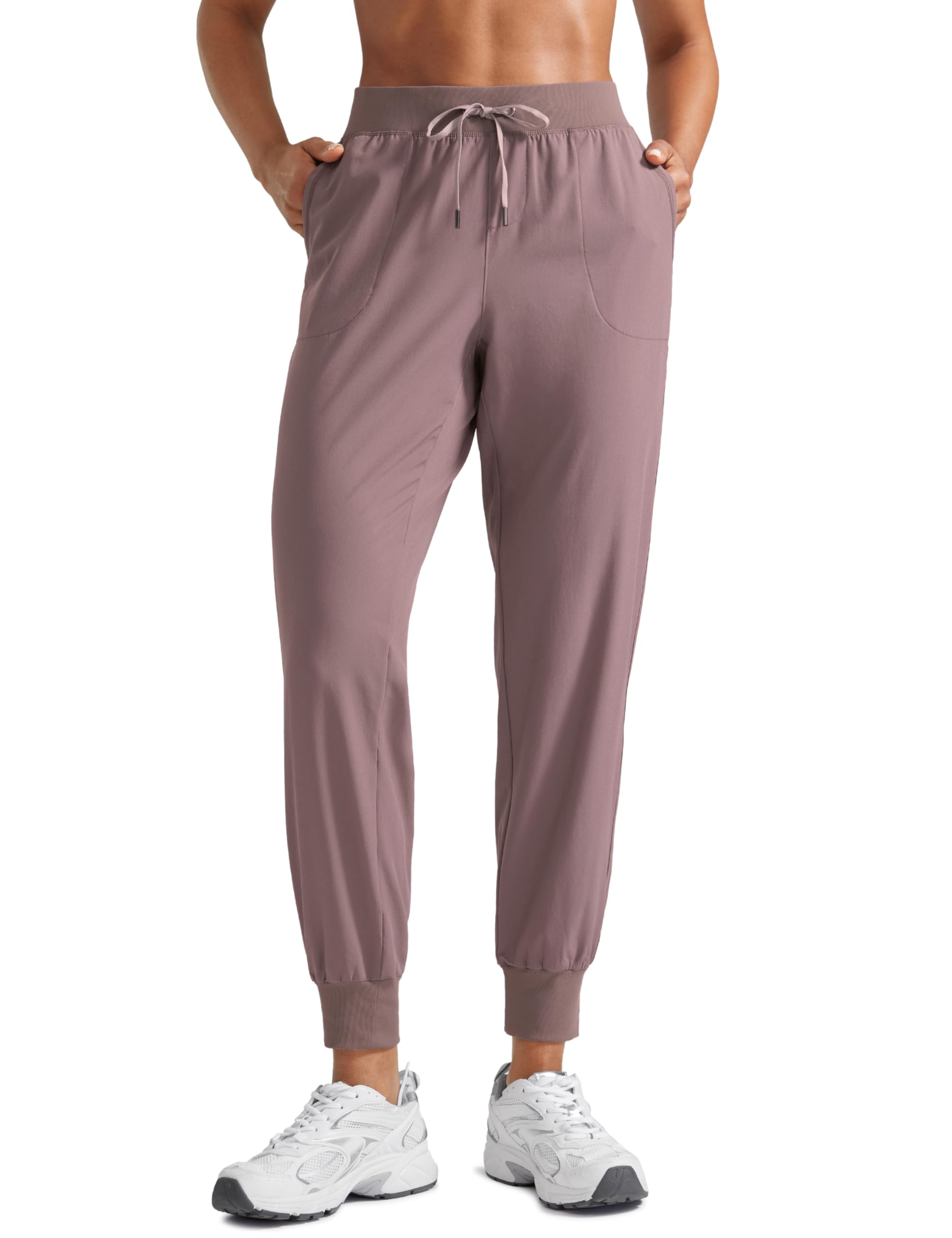 CRZ YOGA Women's Lightweight Workout Joggers Travel Casual Outdoor  Running Athletic Track Hiking Pants with Pockets