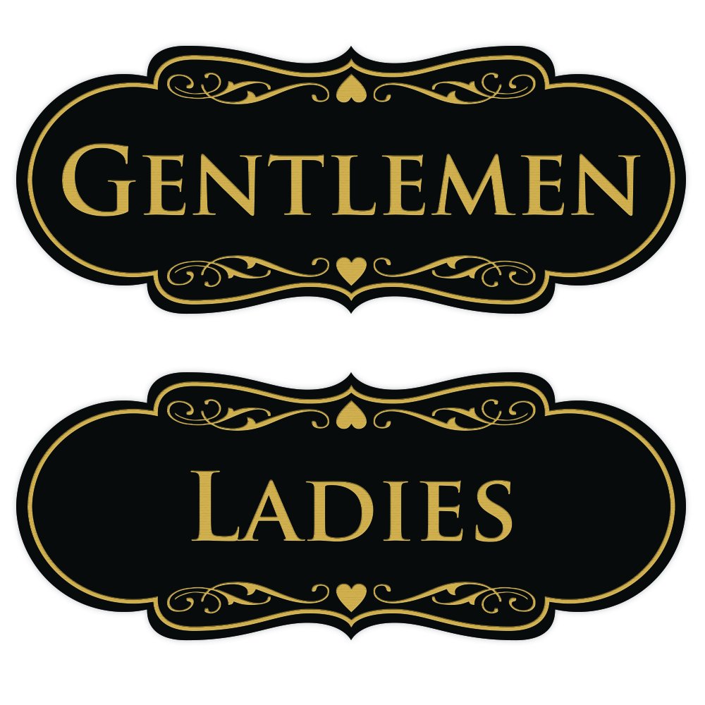 Designer LADIES GENTLEMEN 2-Pack - Black Gold Medium 1 Pack