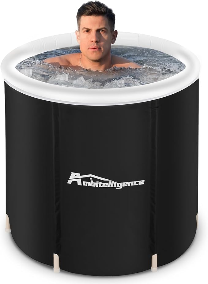 Ambitelligence Recovery ice tub, Foldable Adult Bathtub, Outdoor