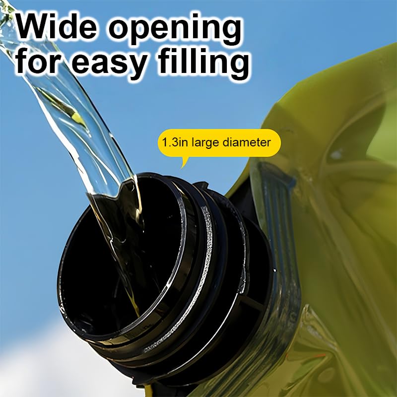Contenedor de Agua Plegable con Grifo, Bolsa de Almacenamiento de Agua de 8L (2.1 Galones) Capacidad Grande para Camping, Senderismo y Viajes al Aire Libre, Verde Militar miniatura 4