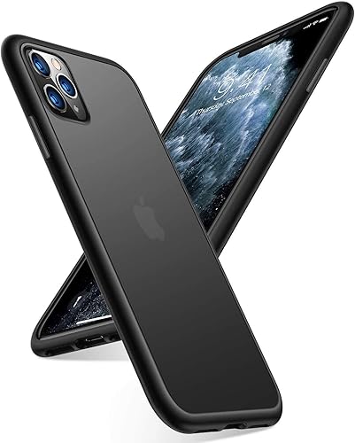 TORRAS - Funda a prueba de golpes compatible con iPhone 11 Pro, de grado militar, funda translúcida rígida mate con parachoques de poliuretano