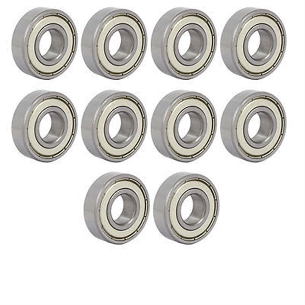 WTEPNQQDI 6203ZZ Single Row Steel Shielded Deep Groove Ball Bearings 40mmx17mmx12mm 10pcs