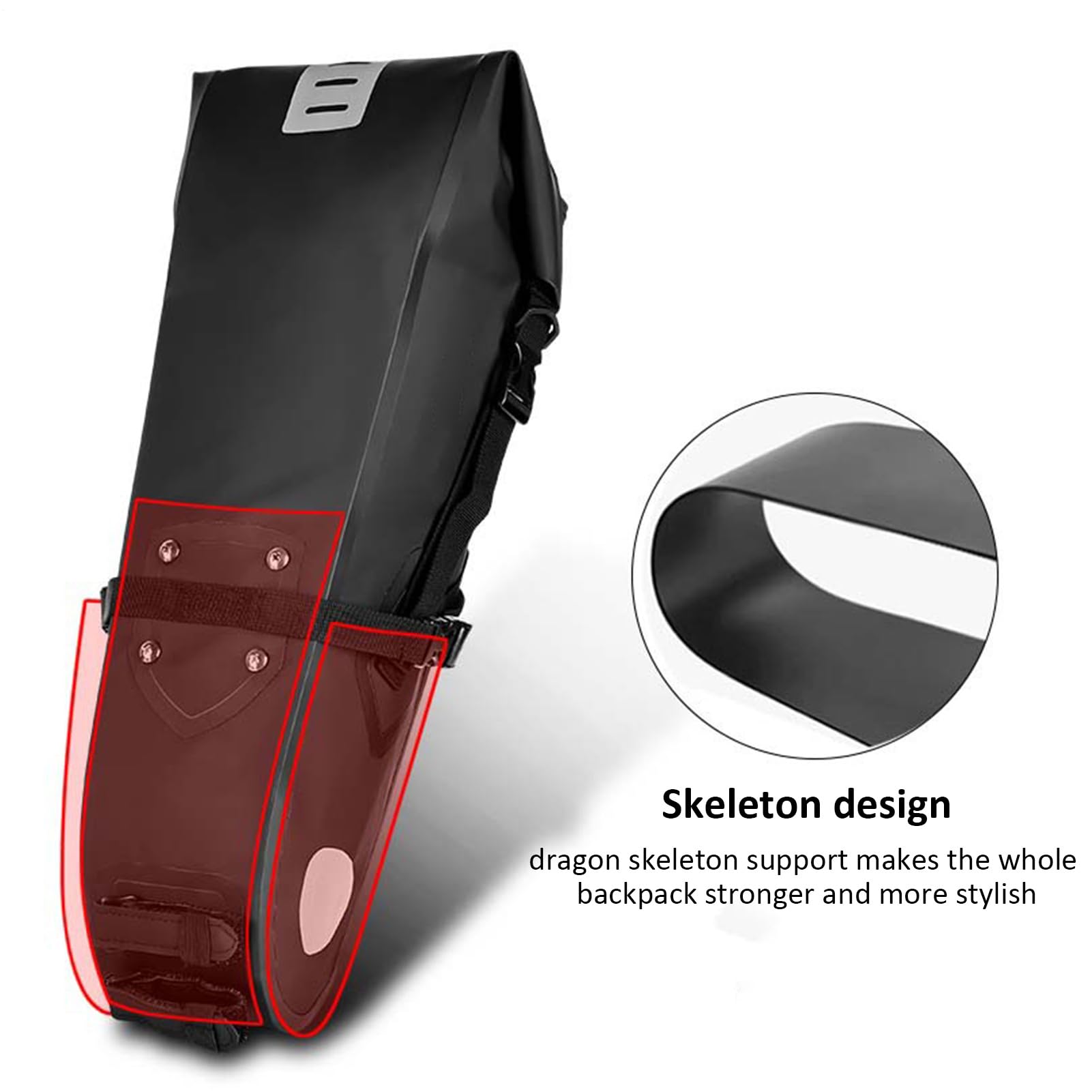 Bolsa para Sillín De Bicicleta Organizador Impermeable 10L Bajo Sillín