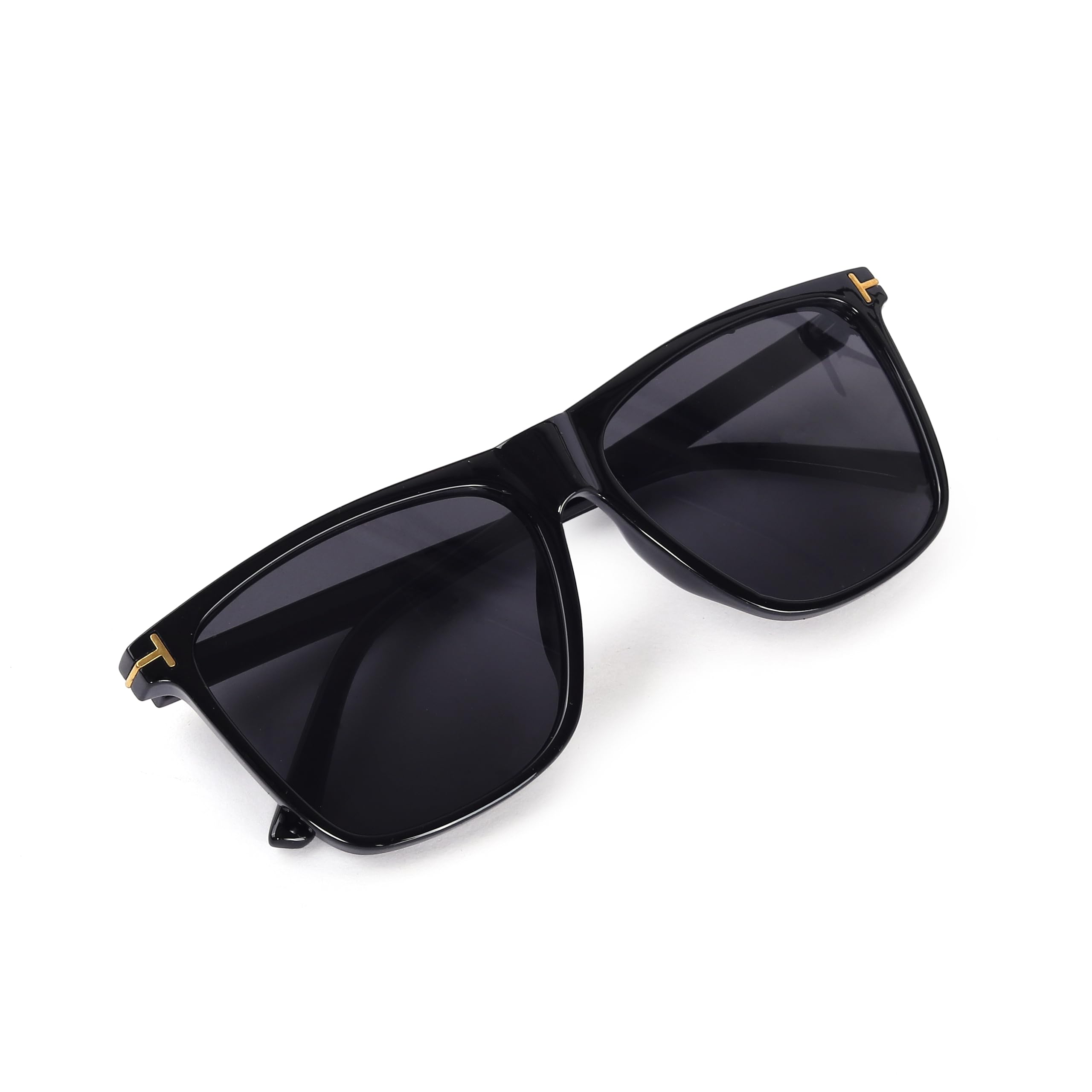 Noir GazeSquare Oversized Men Sunglass 100% UV Protection Unique And Standard Stylish Shades Along with Metal Bracket Face of the Sunglass,Which Comes Looking Smart Lines