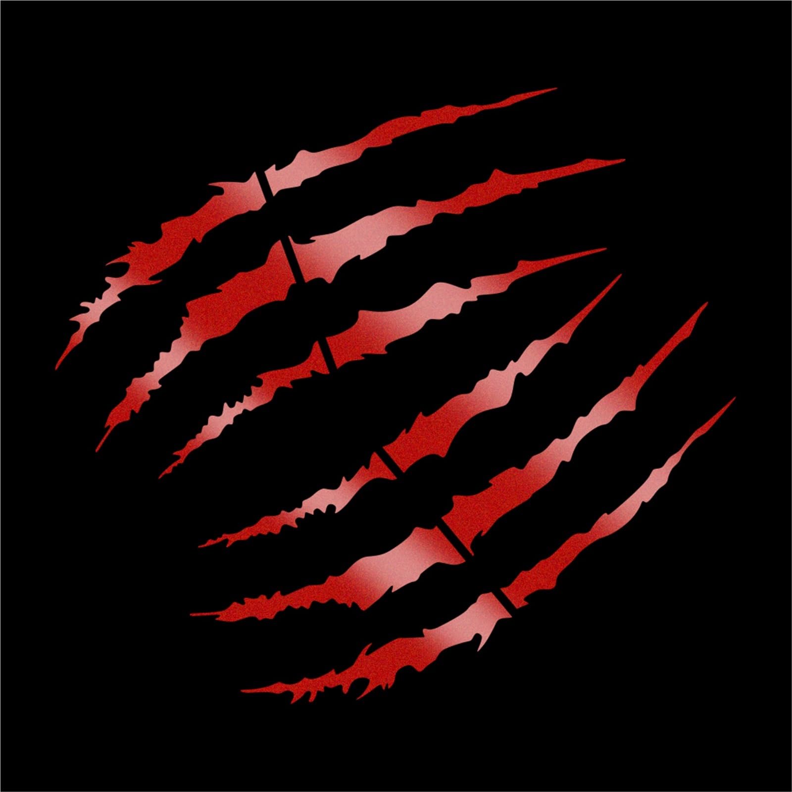 HAfgDJ Motorcycle Sticker Claw Scratch Reflective Car Motorbike Helmet Creative Decal Accessories for Y&amaha