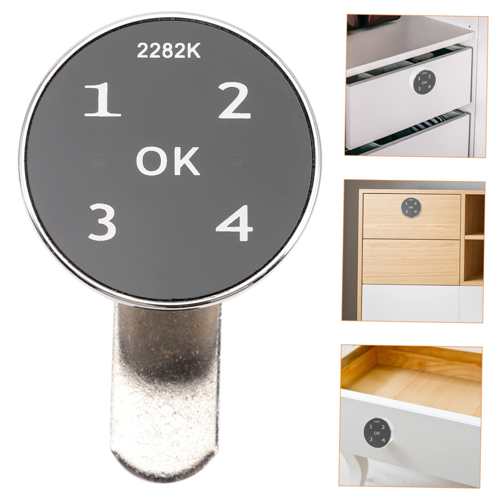 Mikikit 2stücke Elektronisches Passwortschloss Für Schranktüren Touchscreen Digital Lock Mit Einzigartigem Design Passend Für Verschiedene Möbel Sicher Und Langlebig Für Zuhause Und