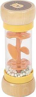 Small Foot Rainmaker Rattle "Safari", fascinating sensory toy made of wood, for children from 6 months, 12458