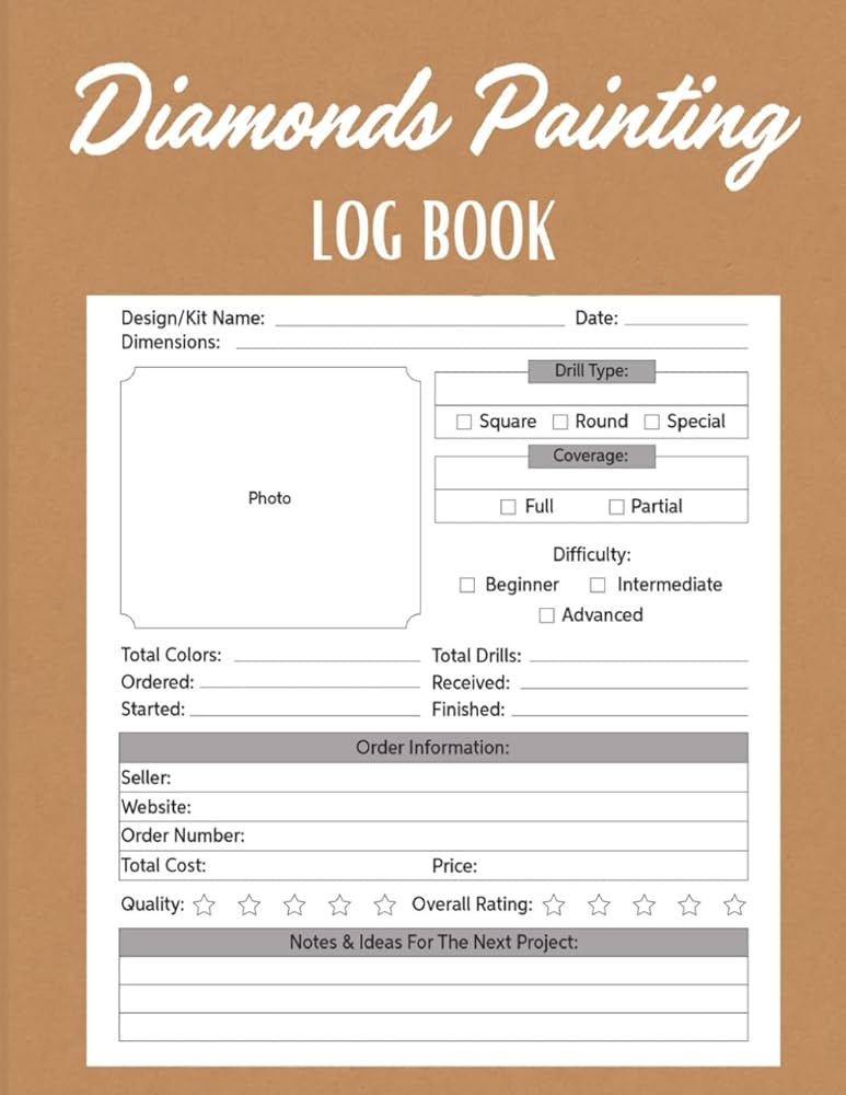 diamond-painting-log-book-this-simple-jurnal-is-great-organizer-to-track-your-projects-and-great-gift-for-any-diamond-painting-lover-accent-polish-amazon-de-books for Free Printable Diamond Painting Log Book Diamond Painting Log Book: This simple jurnal is great organizer to track your projects and great gift for any Diamond painting lover. : Accent, Polish: Amazon.de: Books for Free Printable Diamond Painting Log Book
