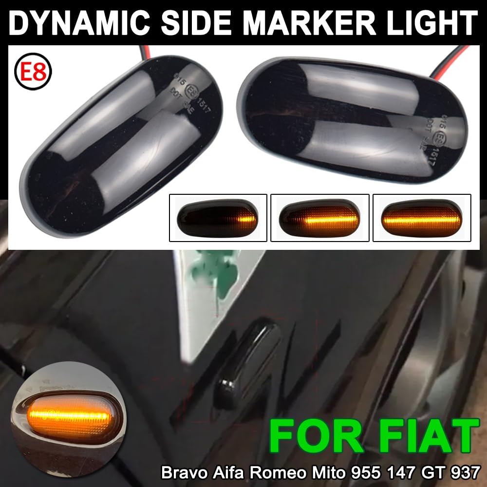 2 pezzi per Alfa Romeo 147 GT 937 Mo 955 LED dinamico indicatore