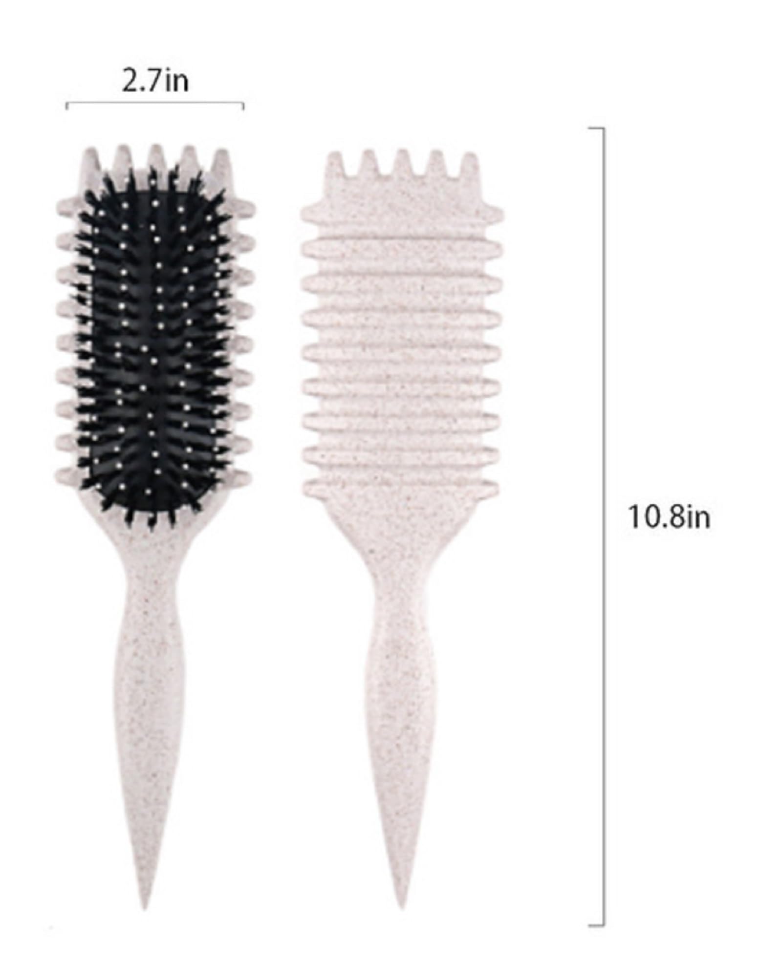 Beign - Juego de cepillos de pelo rizado, cepillo para definir rizos, cepillo para rizar, cepillo para rizos, cepillo de pelo ventilado para moldear, desenredar y definir rizos para mujeres y hombres,