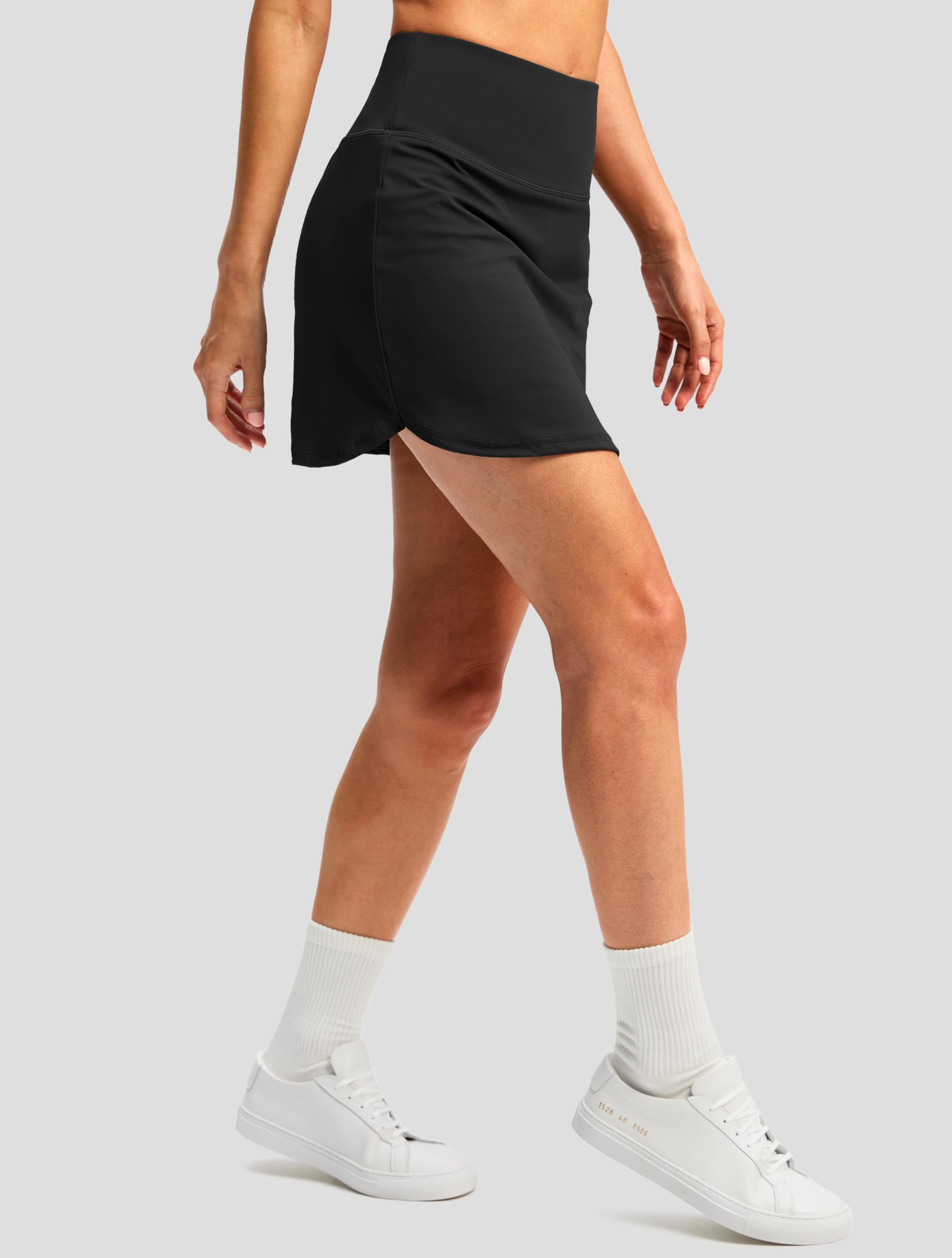 G Gradual Falda pantalón de golf para mujer, cintura alta, con 2 bolsillos interiores, pantalones cortos integrados elásticos para tenis, verano, casual