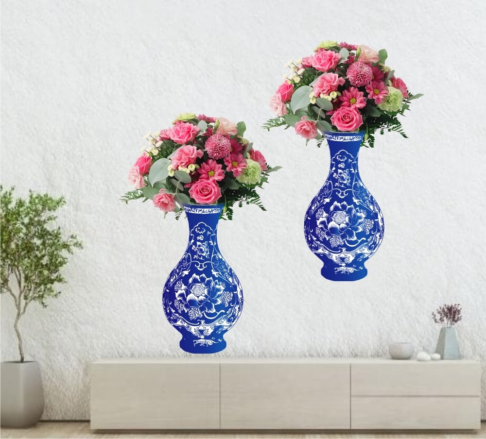 Design Decor Flower Pot Stickers for Wall, Decorative Items Home Decoration for Bedroom, Living Room, Office, Study Room Self Adesive Vinyl Size 30x45_Cm 235DDWS (B0CV48H3BF) Amazon Price History, Amazon Price Tracker