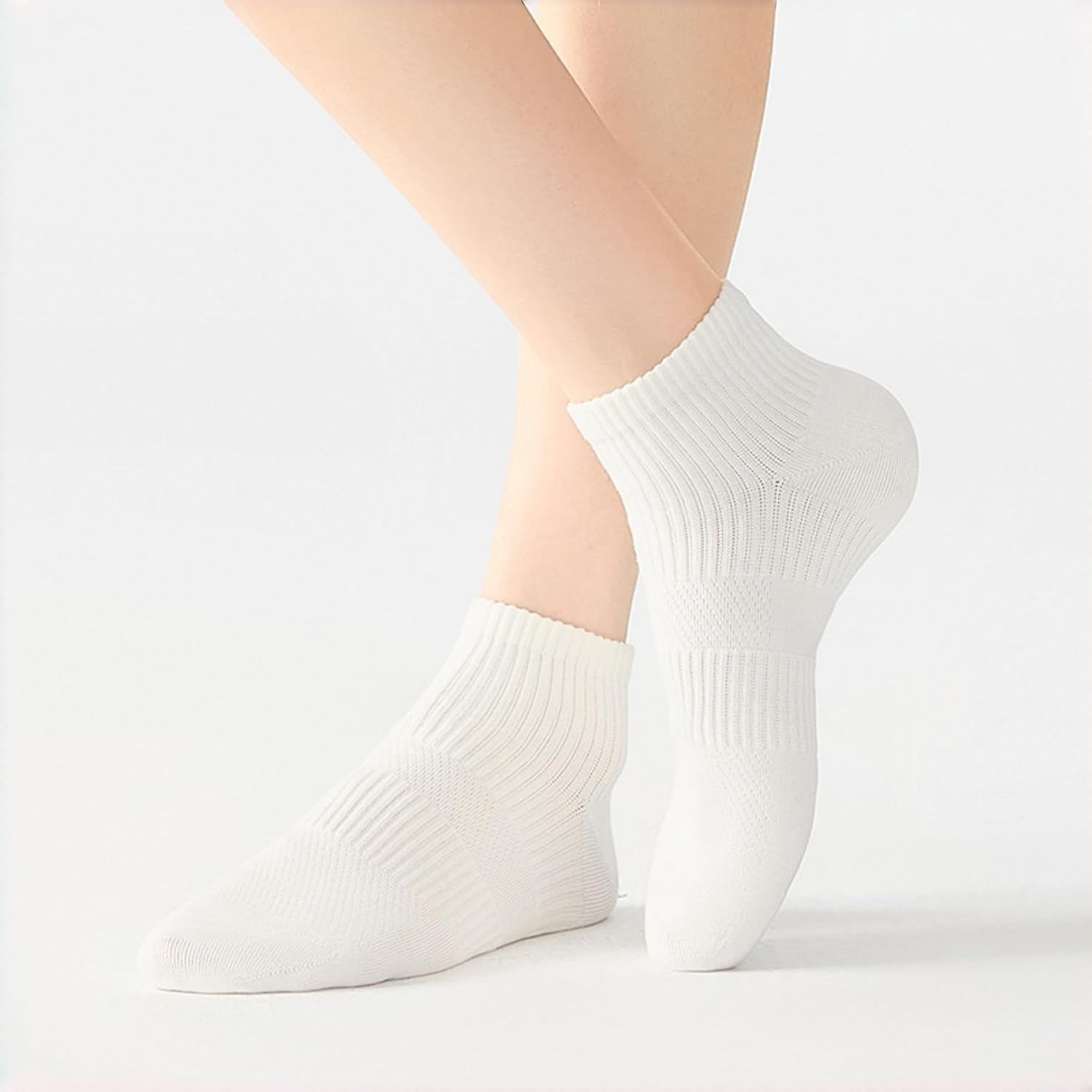 Thin Ankle Socks for Women, 9 Pairs, Shoe Size 4-7 | Cotton, Breathable, Summer Low Cut, Short Casual, Smooth Toe