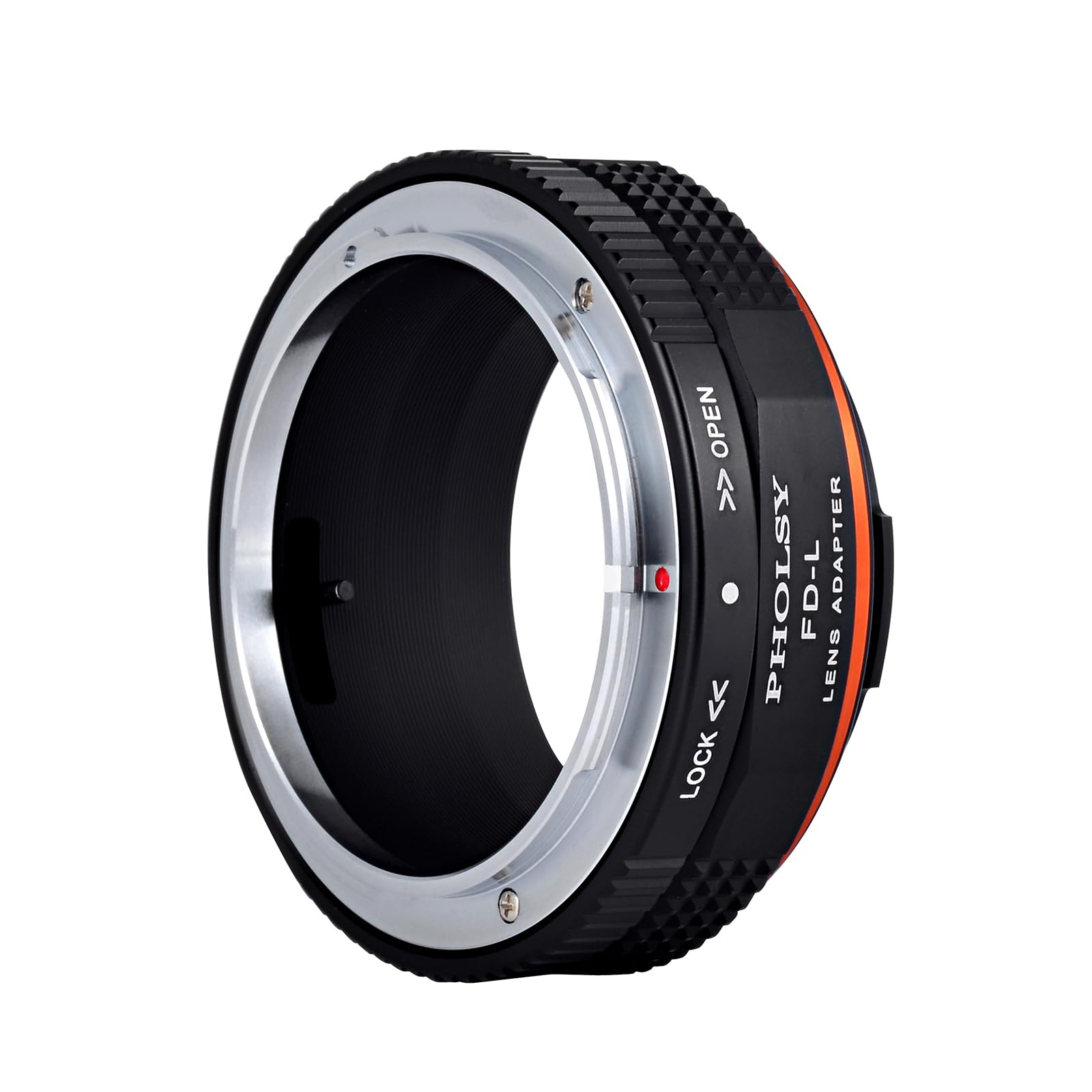 PHOLSY Adaptador de Objetivos FD a LL con Palanca de Apertura para Lente Canon FD FL y Cuerpo de Cámara Leica L Montura para Leica SL2, SL2-S, CL, TL2, Lumix S5, S1, BS1H, Sigma fp, fp L, FD-Leica L