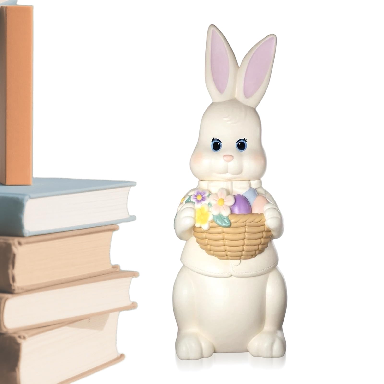 Figurine de lapin de Pâques résine décoration printanière cour