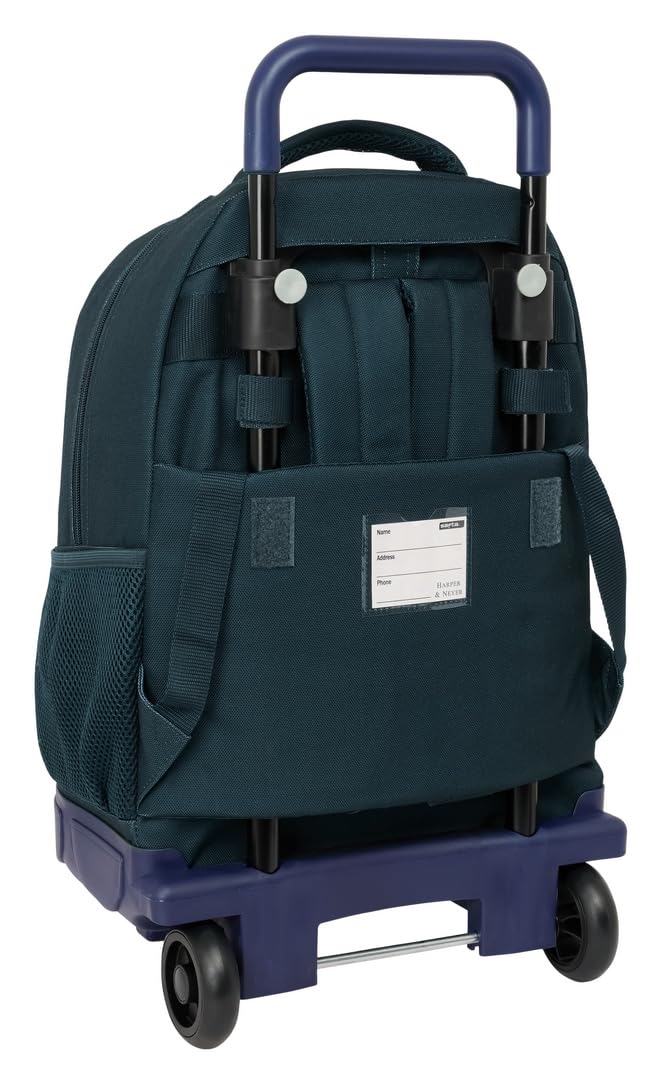 Safta Harper & Neyer - Mochila Grande con Ruedas, Compacta, Extraíble, Ideal para Niños de Diferentes Edades, Cómoda y Versátil, Calidad y Resistencia, 33x22x45 cm