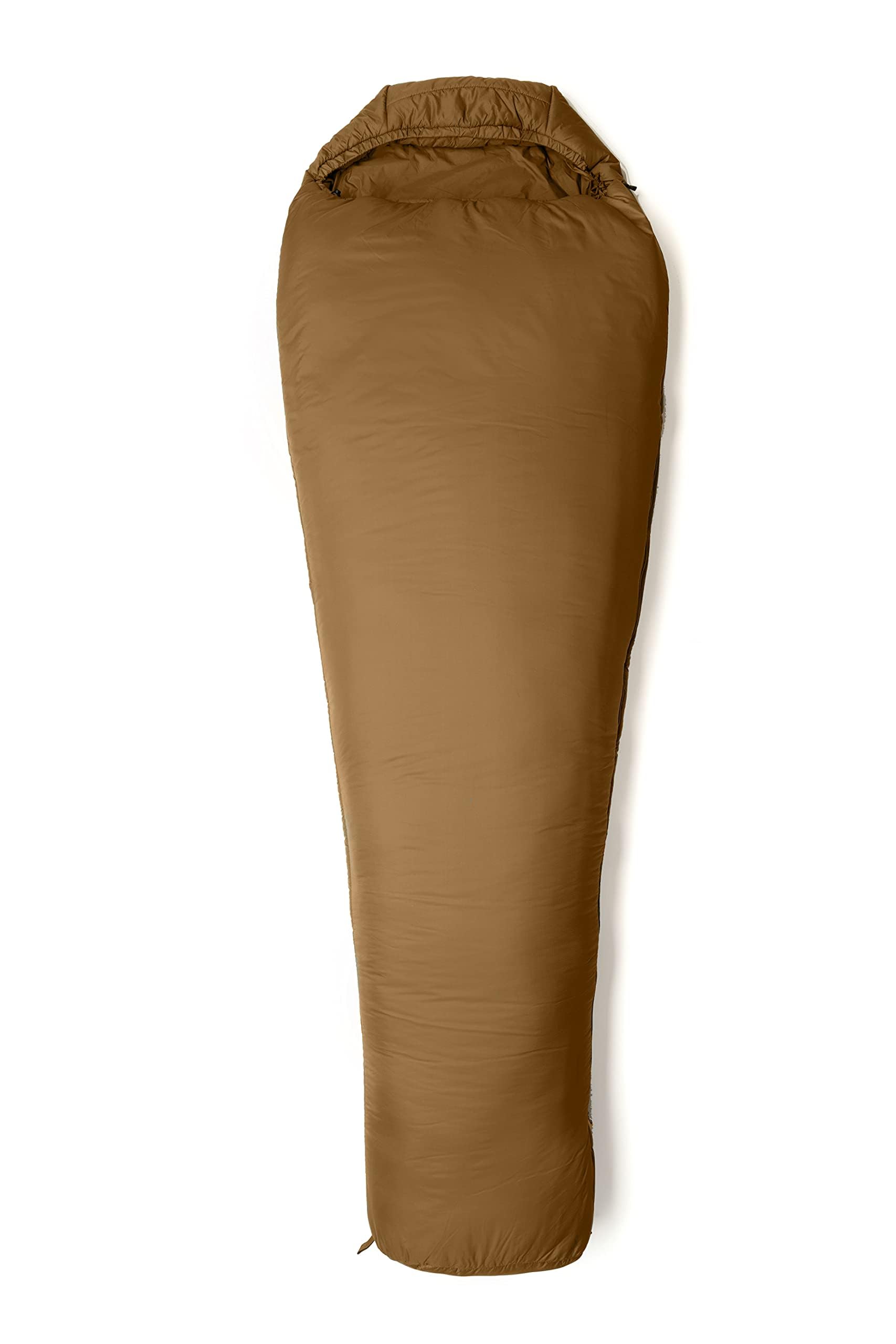 Snugpak Softie 10 WGTE Sleeping Bag with Softie Premier Insulation - Lightweight, Water-Repellent, Adjustable Hood, Two-Way Zips for Trekking, Camping - UK-Made (Desert Tan, Left Side Zip Short)