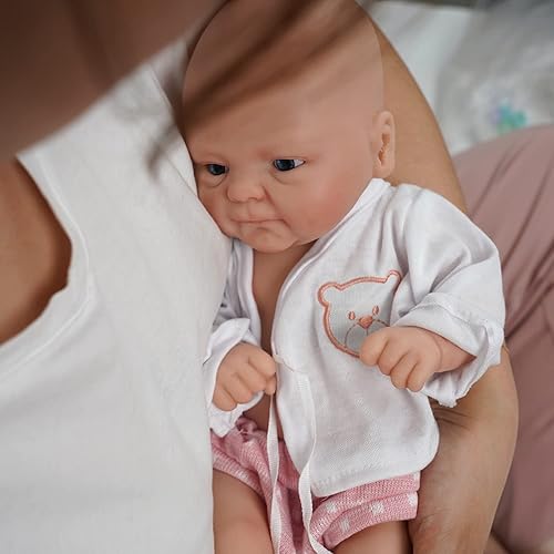 Miniatura 2 de Miaio 14" Reborn Baby Dolls, Full Silicone Baby Dolls Girl, Realistic Soft Silicone Newborn Baby Doll, Real Full Body Silicone Reborn Baby Dolls,