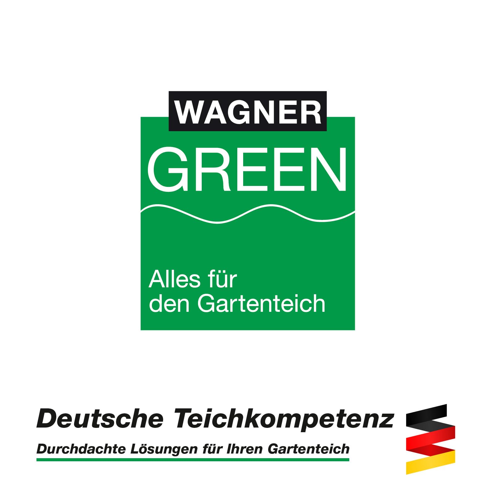 Wagner GREEN Compact Flow 1500 Teichpumpe – 1.500 l/h, 25 Watt – Stromsparende Filterpumpe für Gartenteich, Bachlauf & Wasserfall – Leise Teichpumpe