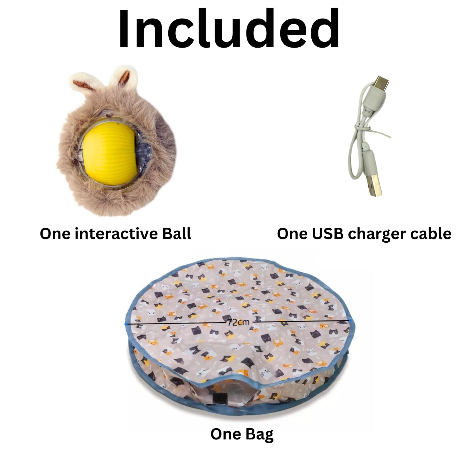 HowseHold Interactive Cat Ball Toy for Indoor Cats Adult, Stimulating Hide and Seek - Image 3