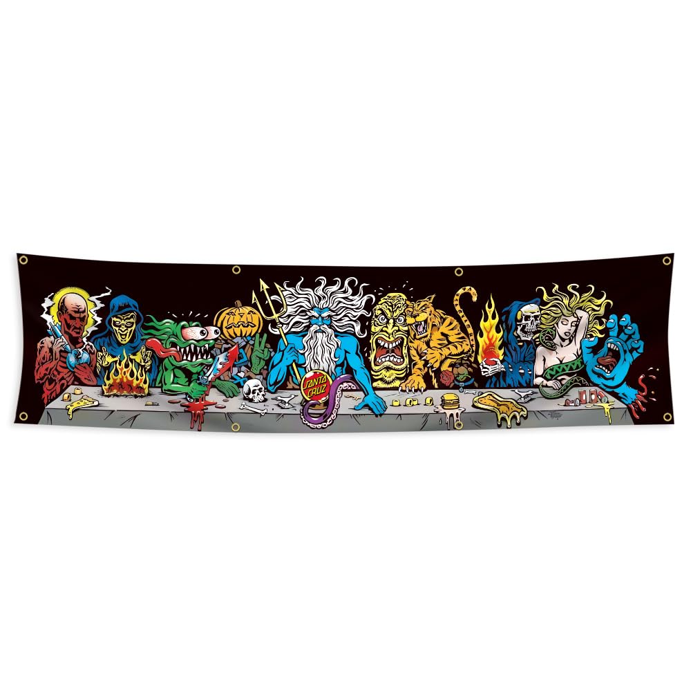 Amazon.com : Konern 2x8 ft Santa Cruz Skateboard Banner Last