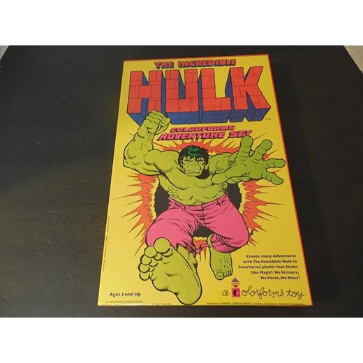 Hulk Colorforms Adventure Set NIB Manufacturer's File Copy 1978 Marvel