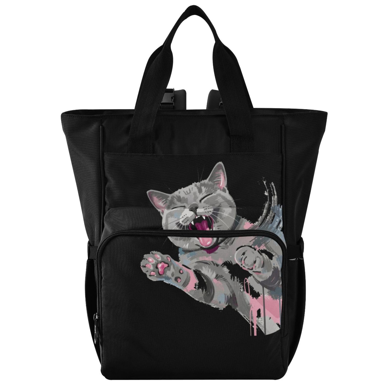 GuoChe Dobby - Mochila para pañales de nailon con múltiples bolsillos