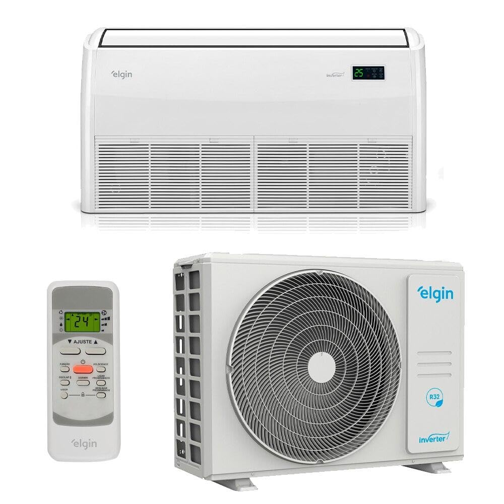 Ar-condicionado Split Inverter Piso Teto 24000 Btus Elgin Eco Quente e Frio Pvqe24c2ca / Pvqi24c2da 220v