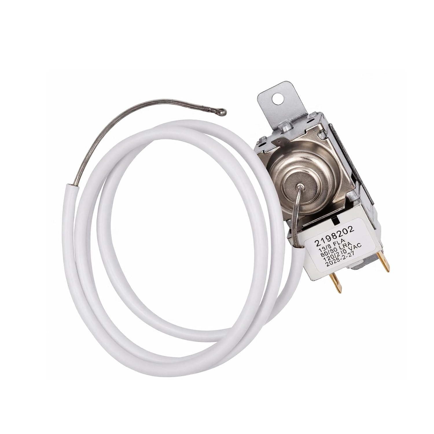 2198202 Refrigerator Thermostat and is Compatible with WP2198202 2161284 AP6006166 PS11739232 2198201