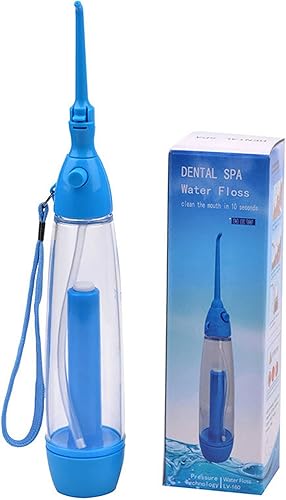 Irrigador dental de agua manual portátil – Irrigador oral inalámbrico no eléctrico con tecnología de presión de aire, fácil de usar para la limpieza