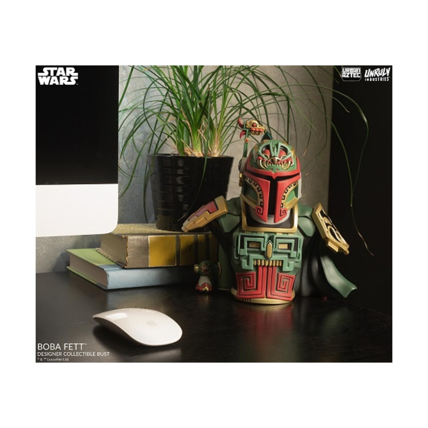 Marvel Unruly Industries Busto Boba Fett – Edición Limitada Del Artista Jesse Hernández Con Estilo Urbano Azteca
